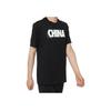 Nike Logo Print Crew Neck Straight Cut Short Sleeve T-Shirt Men Tops Black CI9641-010