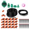 Controler Temporizator Irigare Grădină 20m cu Kit Udare prin Picurare Picurător cu 8 Orificii