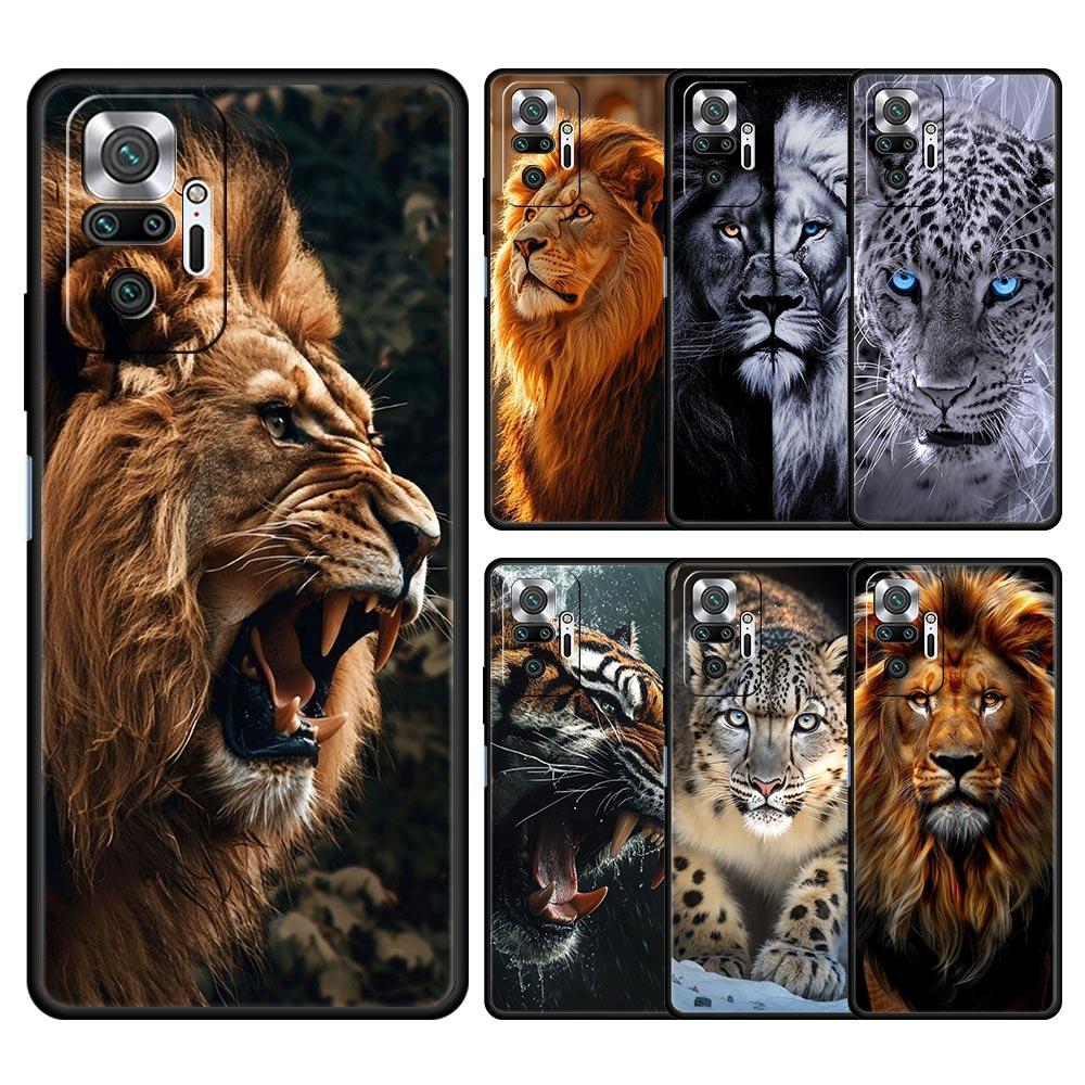 Tigre Wolf Lion Animal Phone Case For Xiaomi Redmi Note 14 13 12 5G 9S 9 10 11 Pro Plus 9T 14C 13C 12C 10C 9C 9A Soft Cover