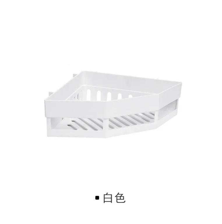 Bathroom Shelf Punch-free Wall Mounted Shampoo Storage Rack for Holder Square Aluminum Bath Organizer Accessories