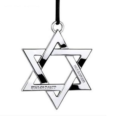 XP Design Car Accessories Rearview Mirror Hanging Rearview Mirror Hanging Decoration (Hexagram Silver)