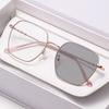 Metal-Frame Photochromic Anti-Blue Light Myopia Glasses Ultra-Lightweight Comfortable Eyeglasses Minus Diopter 0 To -4.0