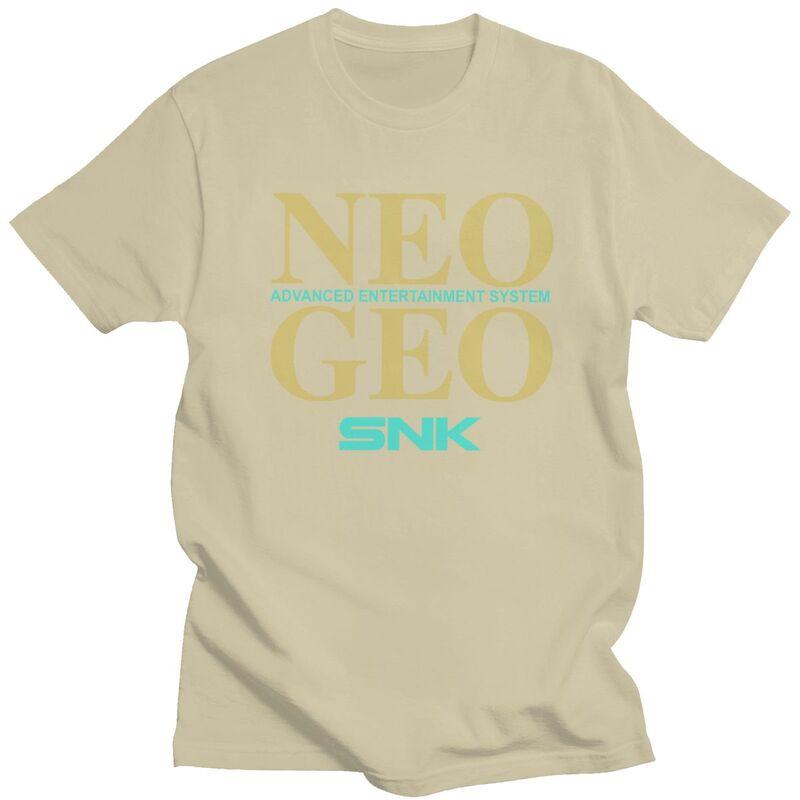 Vlastní pánská retro trička s arkádovou hrou Neo Geo Snk, trička s krátkým rukávem z bavlny, klasická trička, trička pro volný čas, volný střih