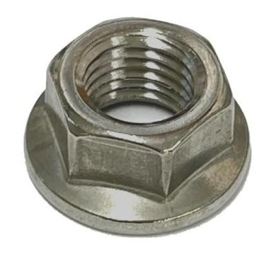 Stainless Steel Flange Nuts of Made In Japan M10P=1.25 (No Serrated) (Pack 4)