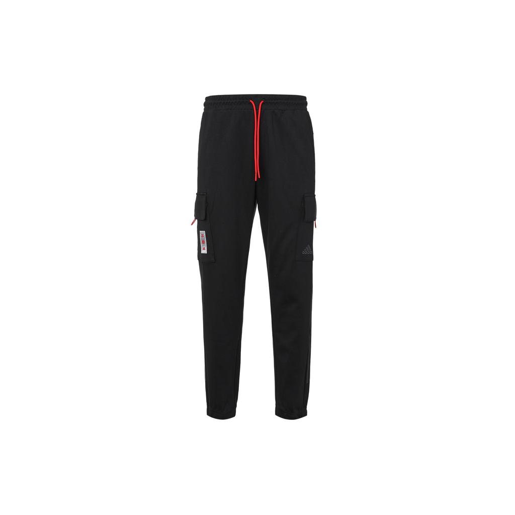 New Adidas CNY Collection Cargo Pants Men Black HC0254