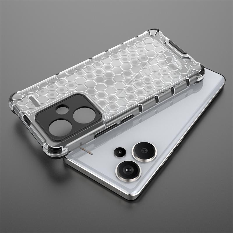 Pouzdro pro Xiaomi Redmi Note 13 Pro 5G Luxusní průhledné nárazuvzdorné brnění Phoen Pouzdro pro Redmi Note 13 Pro + Plus Silikonový zadní kryt