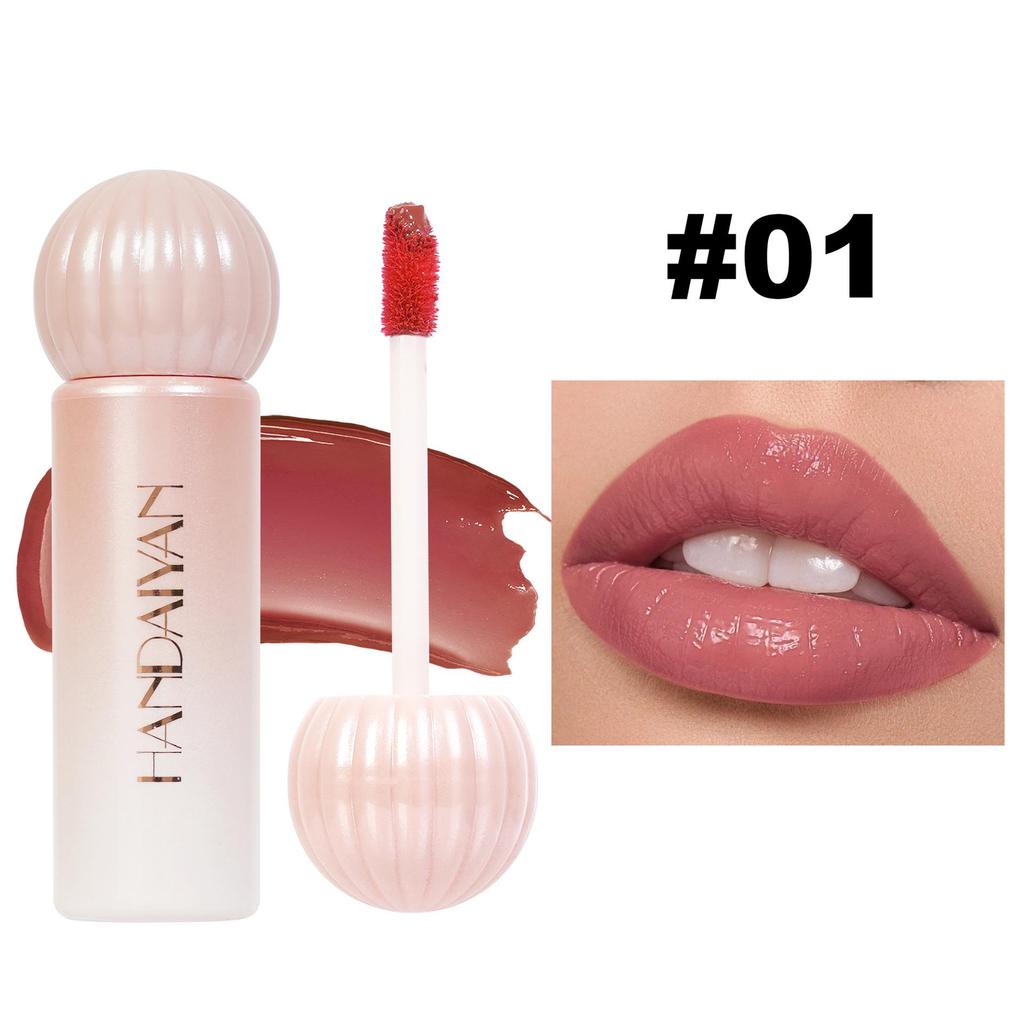 Silky Stained Lip Glaze Hydrating Long-lasting Mirror Dye Lip Liquid Lipstick Lip Gloss Lip Glaze