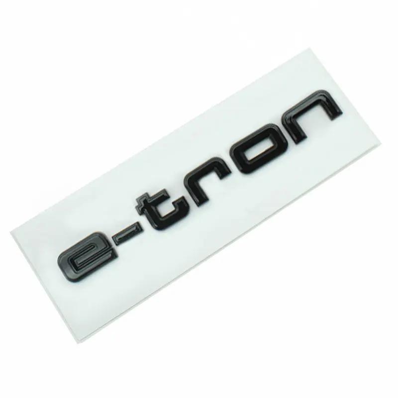 E Tron Badge Car Stickers for Audi Pure Electric Rear Mark New Audi E-tron Logo Sports Modified Rear Displacement Refit Decals