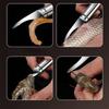 Stainless Steel Shrimp Peeler, Fast Wire Knife, Prawn Deveiner, Line Cutter, Lobster Shell Remover, Seafood Tool