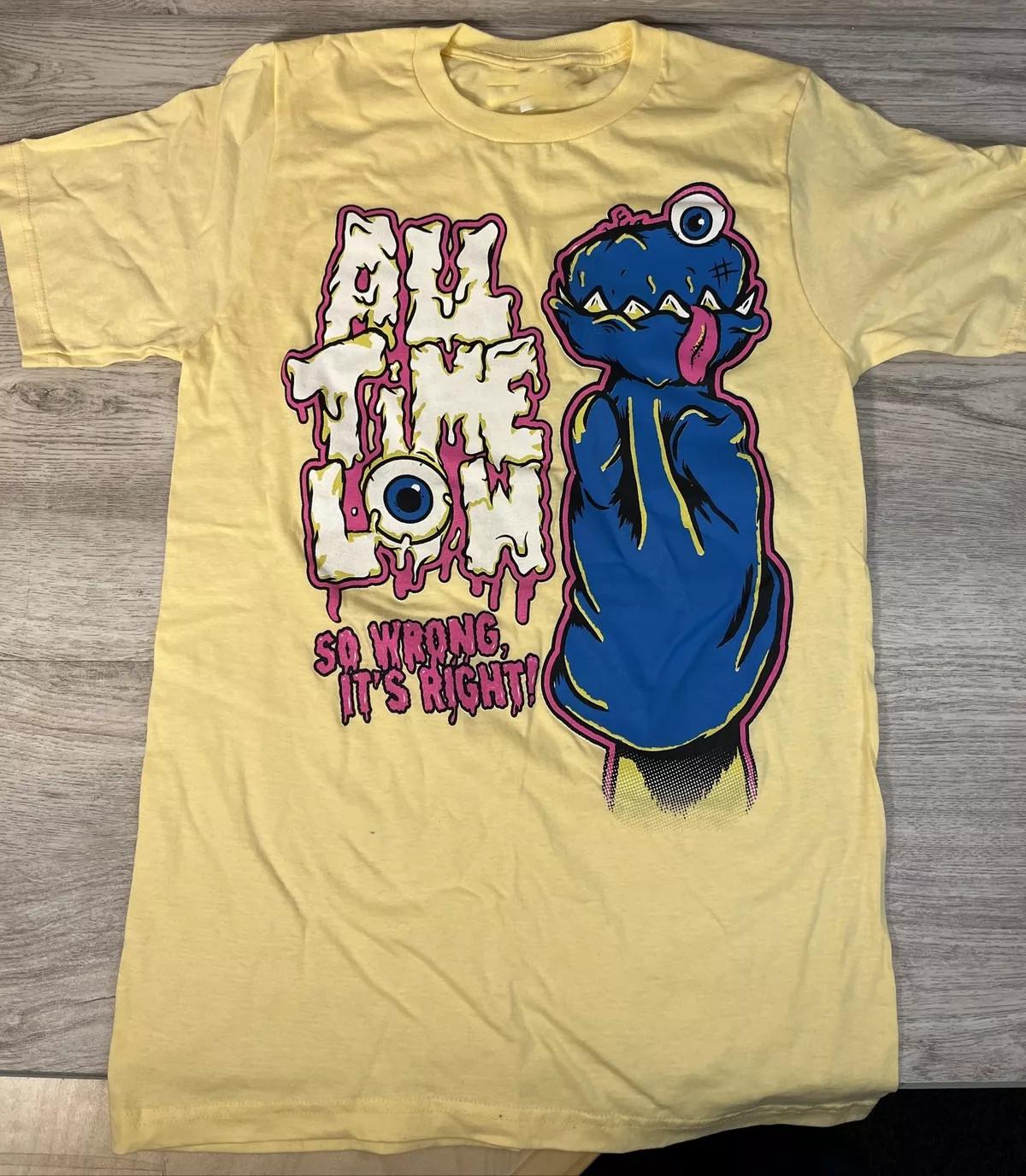 All Time Low Band T-shirt Yellow Cotton Unisex Tee All Size S-4Xl MI036 XXL