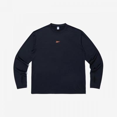 Running Performance Long Sleeve T shirT   Black reTs5fl71bk