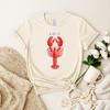 La Dolce Vita Shirt, Italian Summer Tee, Coastal Graphic Shirt, Red Lobster Beach Shirt, Amalfi Coast Aesthetic Tee, European Summer Shirts