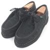 Excellent Leather Shoes Michael Tyrolean Raffia Black Leather Used