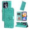 Applicable to INFINIX Hot 50 Mobile Phone Leather Case Camon 30 Sunflower Embossed Card Case Google 9A