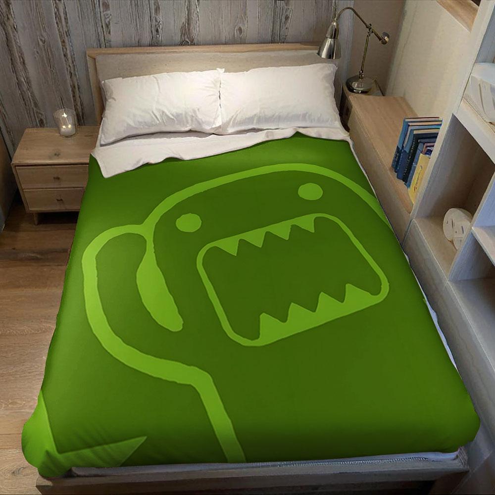 Doodle Monster Flannel Blanket Perfect for Sofa Office Bed Travel Sleep Read Relax Camping Four Season Use