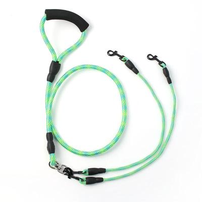 Multi-dog Double Leash (1.5m) (black Green)