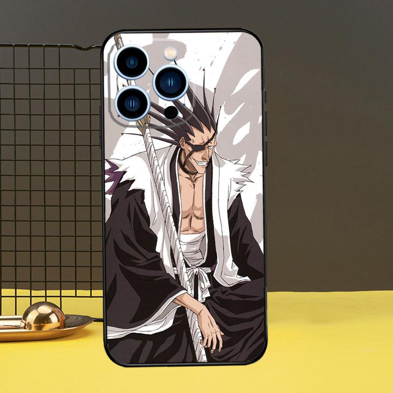 Ichigo Kenpachi Bleach Manga Anime Protective Cover For iPhone 11 14 12 13 Pro Max Mini X XR XS Max 7 8 Plus SE 2020 Phone Case