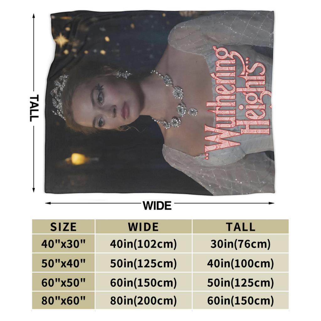 Wuthering Heights 2026 Movie Blanket Ultra Soft  Throw Blankets for Couch 50x60 Inch Multi-size Bedspreads