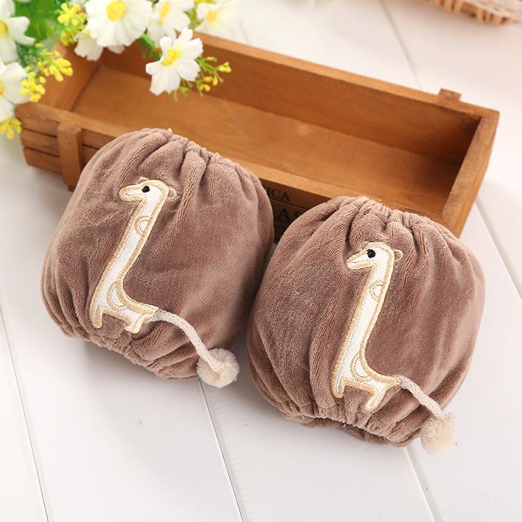 2024 Creative Autumn/Winter Children s Plush Alpaca Arm Warmers - Cute Cartoon Baby Protective Sleeve Covers хаки