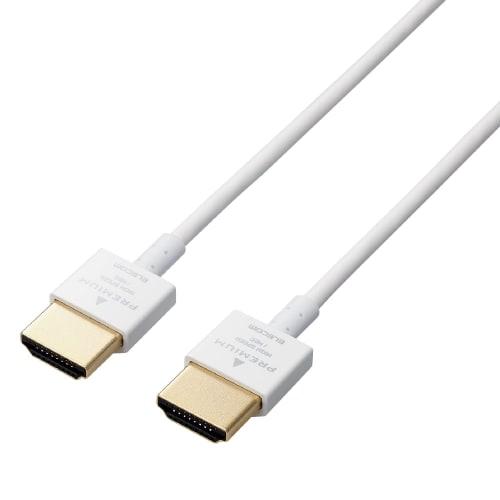 

ELECOM HDMI Cable 1.5m Premium Super Slim 4K x 2K Compatible White CAC-APHDPSS15WH