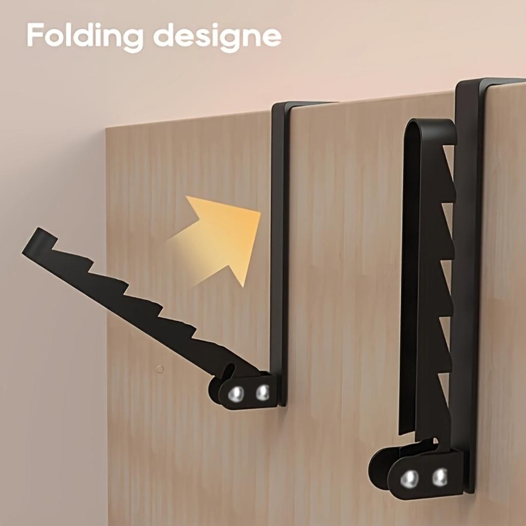 Door Hook, Foldable Hook, Convenient for Storage and Organization, Bedroom, Bathroom Door Hook, Ironwork, Sturdy and Firm