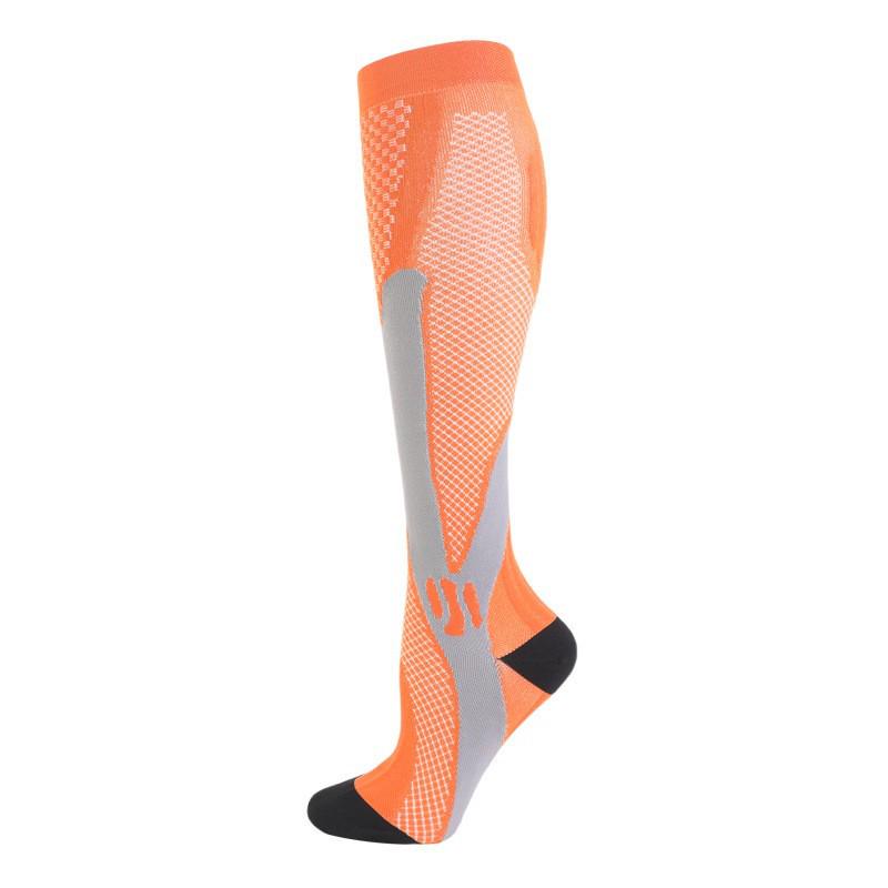 Breathable Compression Running & Aerobics Socks: Sweat-Absorbent, Gradient Pressure Calf Socks