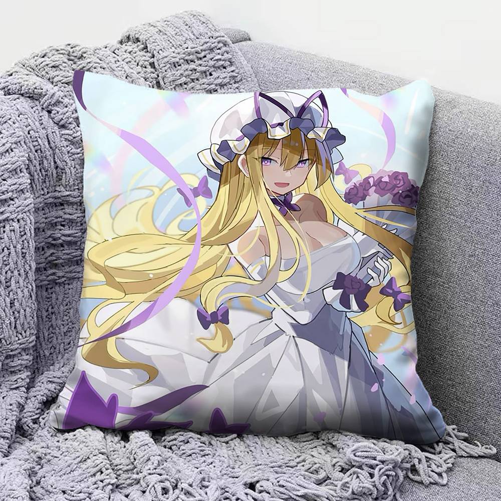 Yakumo Yukari Touhou Project Pillow Covers Home Sofa Cushion Covers and Aecorative Custom