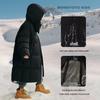 Kids' Long White Duck Down Hooded Winter Jacket