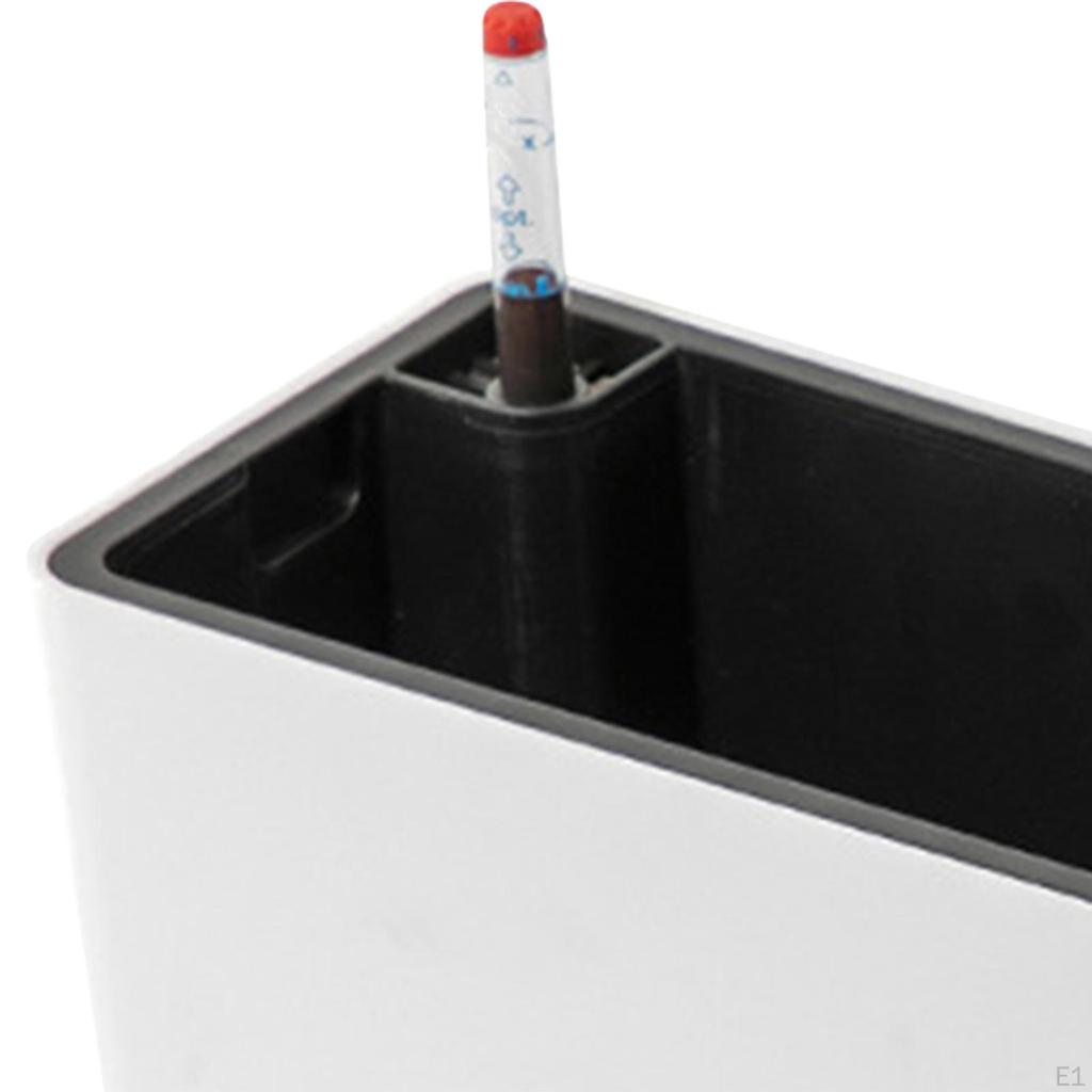 Rectangle Self Watering Planter Decorative Pot Breathable Window Box for Home Planting