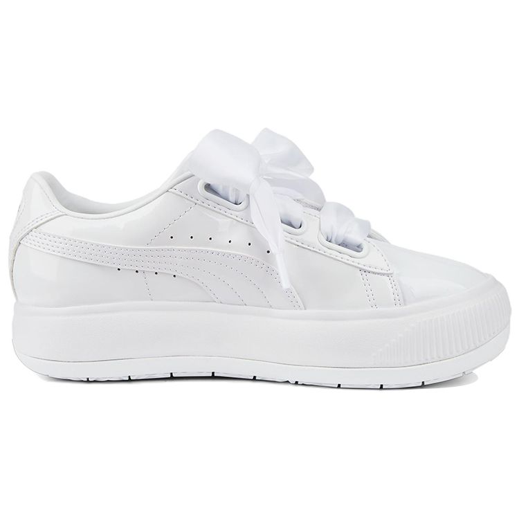 Puma Pantofi de dama din piele intoarsa Mayu Heart Patent White 385967-01