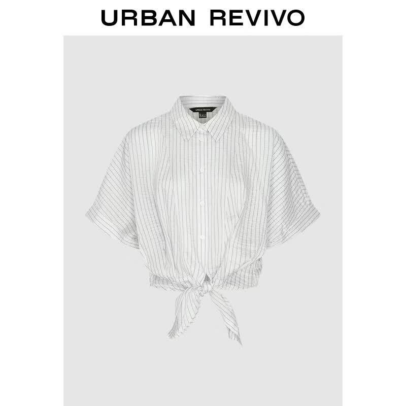 UR Women s Classic Striped Rolled-Cuff Shirt M