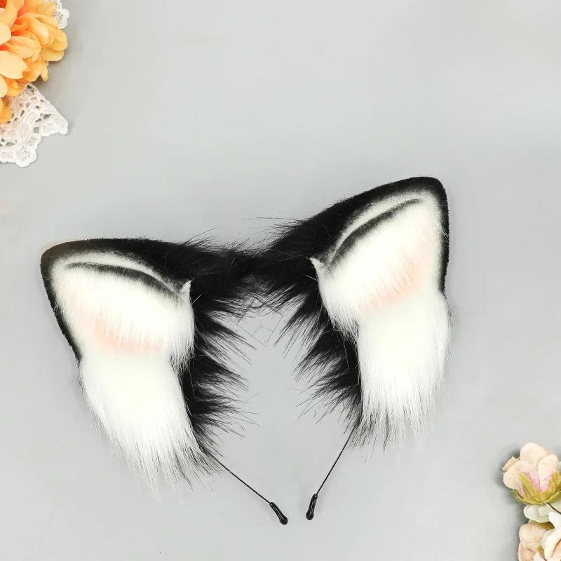 Halloween Shiba Inu Cosplay | Realistic Dog Ears Headband  Horns Cosplay Cat Ears
