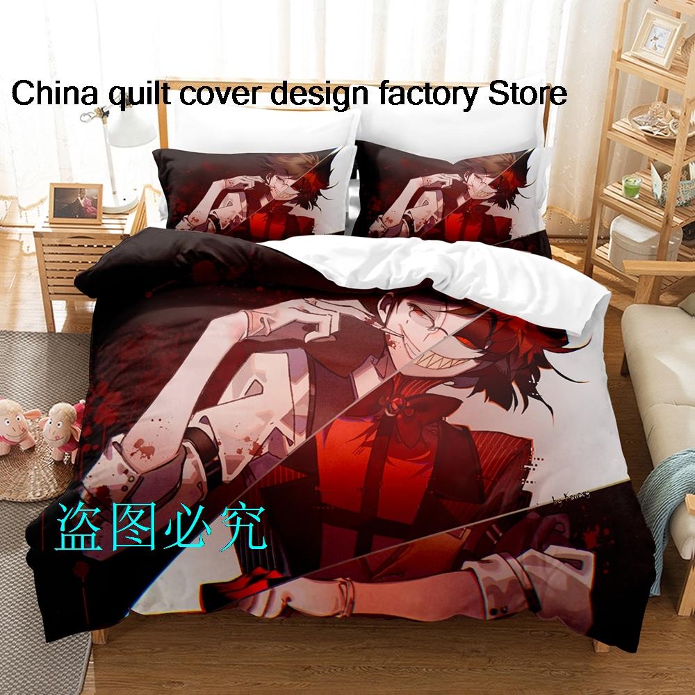 Comforter Hazbin Hotels Bedding Set Single Twin Full Queen King Size Bed Set Aldult Kid Bedroom s 3D Anime Bed