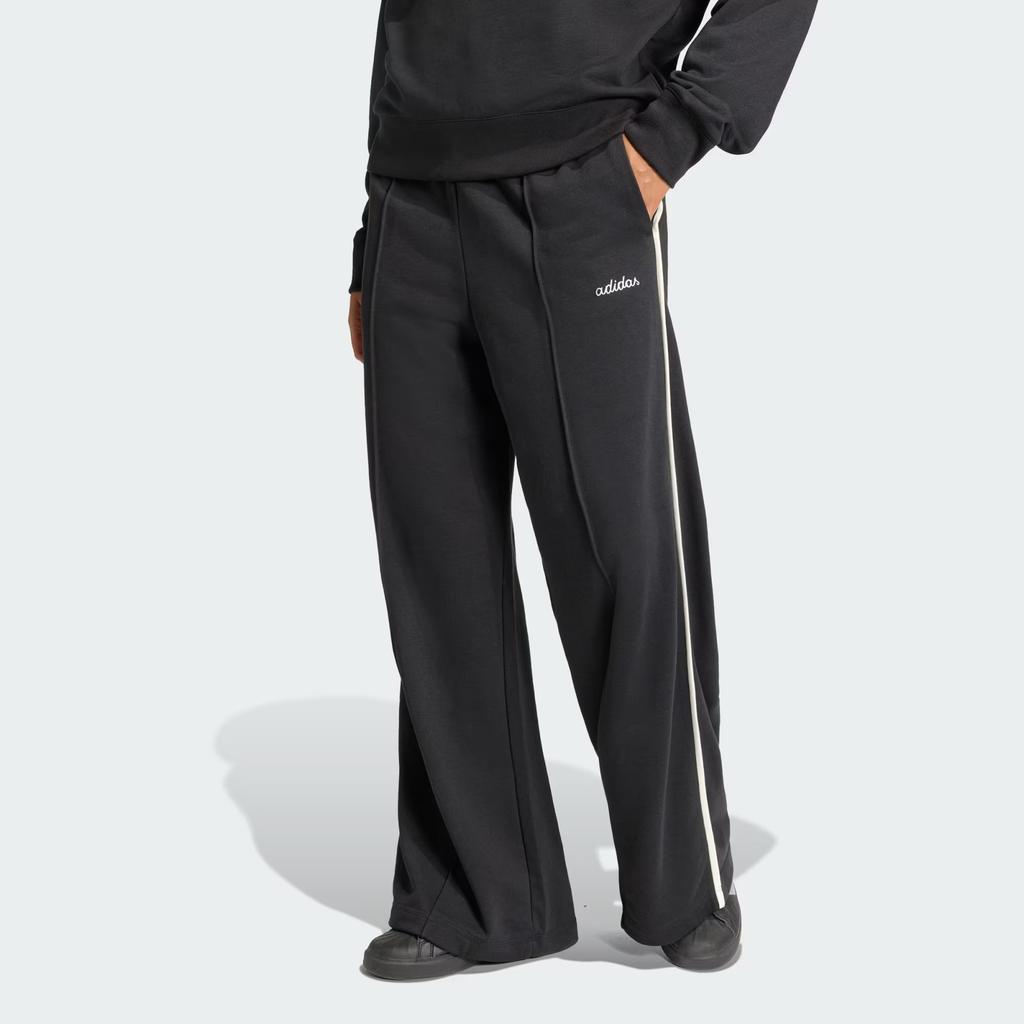 Adidas Sportswear FW25 Seasonal Essentials Color Pop Comfortable Color Block Straight Leg Casual Pants Women bottoms KC3933