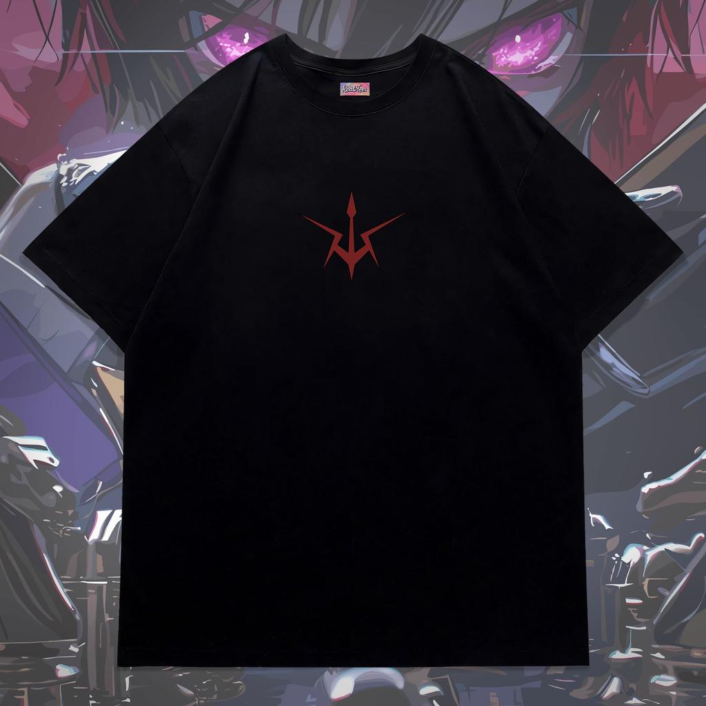 Classic Japanese Anime Emperor Lelouch Tee Men Women T-shirts Oversized Y2k Heavy Cotton Female Male Clothes Comfortable Tops