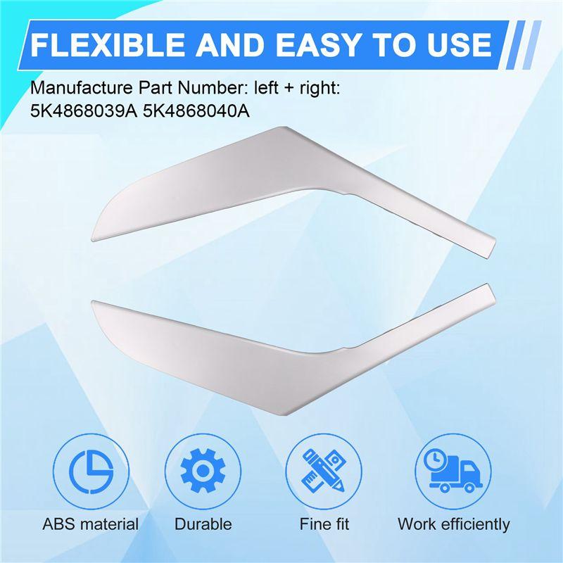 Portable Car Interior Door Pull Handle Trim Cover Inner Accessories For VW Golf 6 MK6 2009-2013