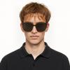 Gentle Monster Square Sunglasses With Logo Inlay Unisex Sunglasses Black DEAR-G1