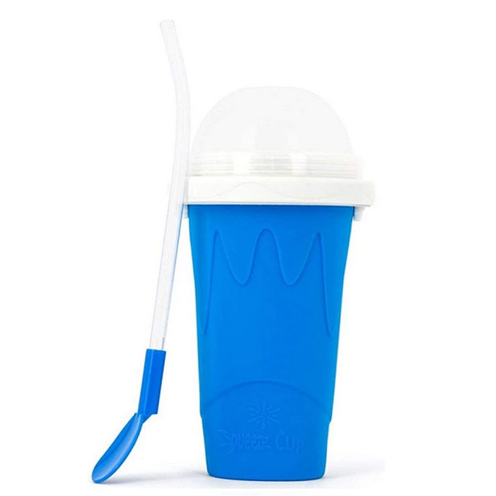 Schnellgefrorene Smoothie-Becher, Slushy-Eismaschine, Milchshake-Kühlbecher, Silikon-Squeeze-Slushy-Becher, DIY, selbstgemachte Gefriergetränke