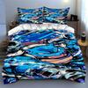 Blue, dynamic, abstract. Bedding Duvet cover sets Duvet covers Pillowcases gifts (1 * Duvet Cover 2 * Pillowcases, without duvet insert)