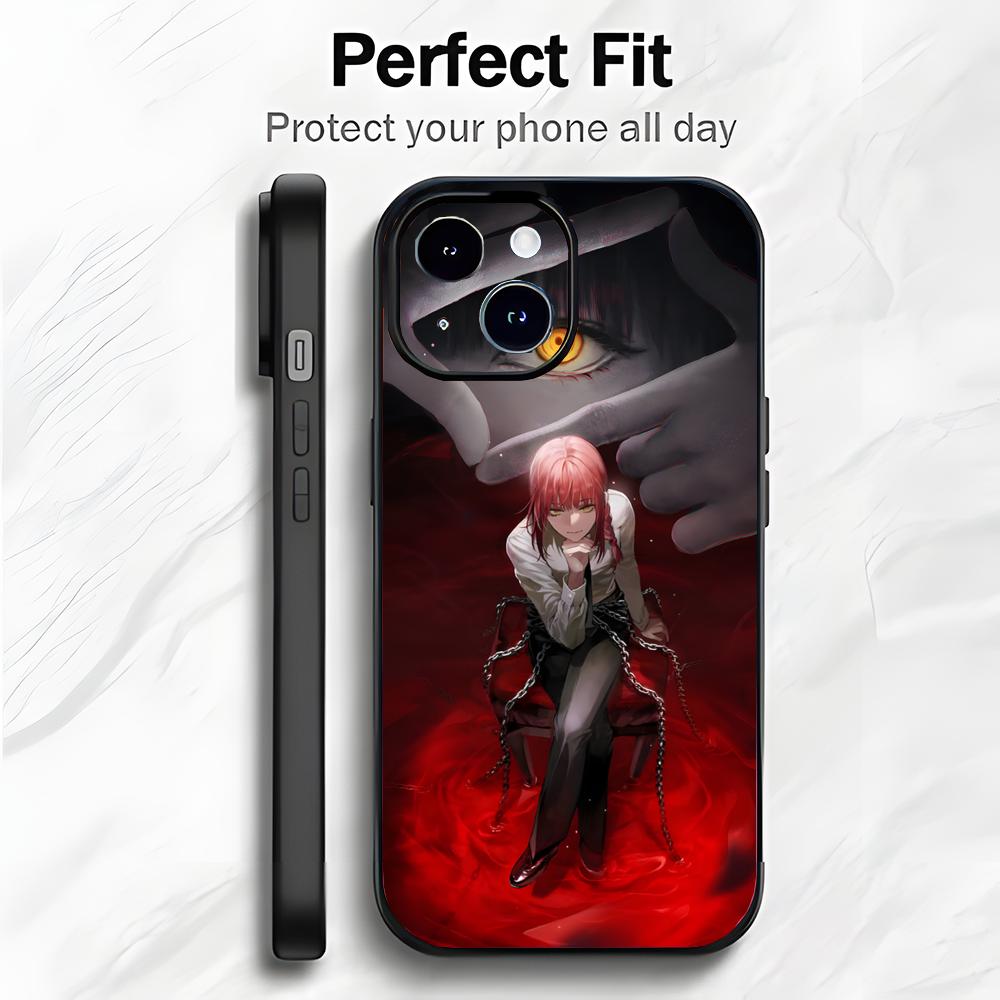 Classic Japanese Anime C-Chainsaw Man Phone Case Phone Case Soft Packaging Lightweight For iPhone17 16 15 14 13ProMax