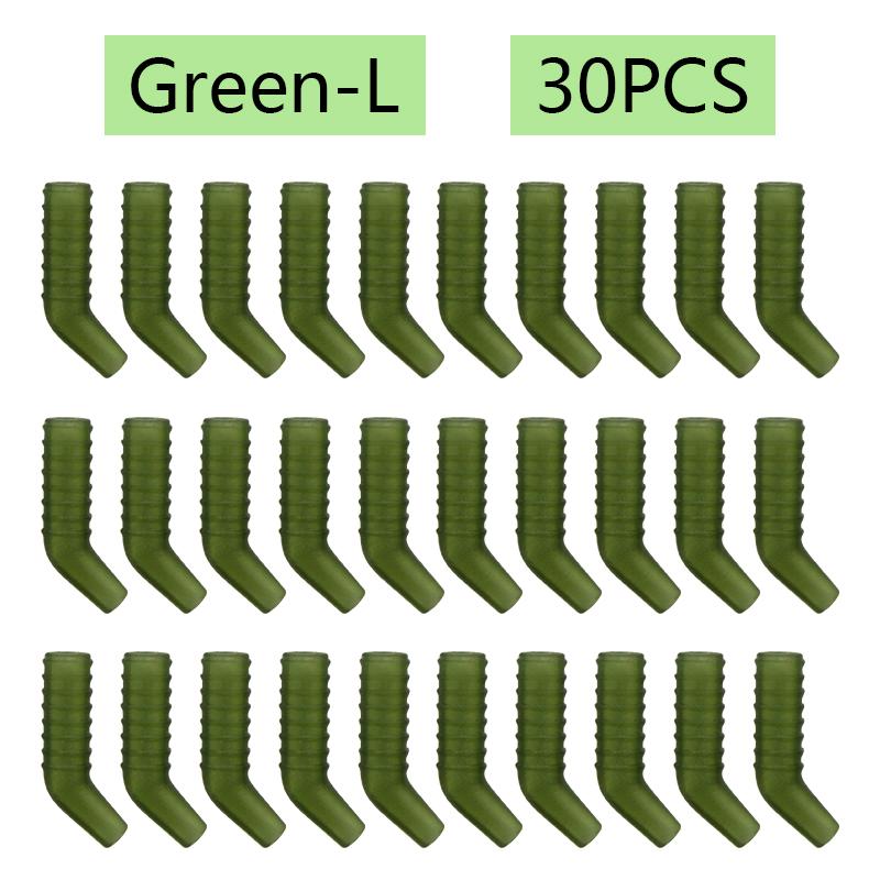 

30x аксессуары для ловли карпа, выравниватель крючков, рукав для предотвращения запутывания, выравниватель лески, размер S/M/L, оснастка для ловли карпа, концевая снасть
