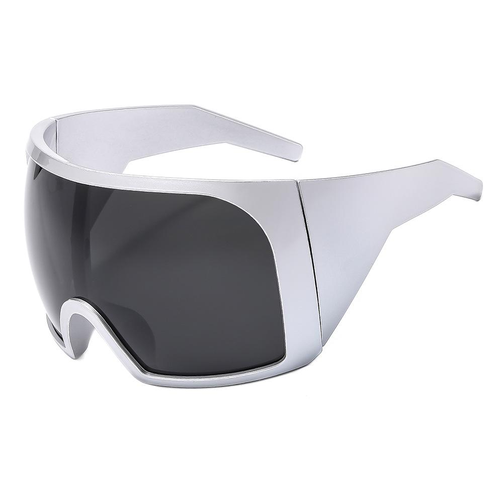 JYL TS Wraparound Sunglasses Futuristic Punk Style For Men Women 68178 A-194 медный красный