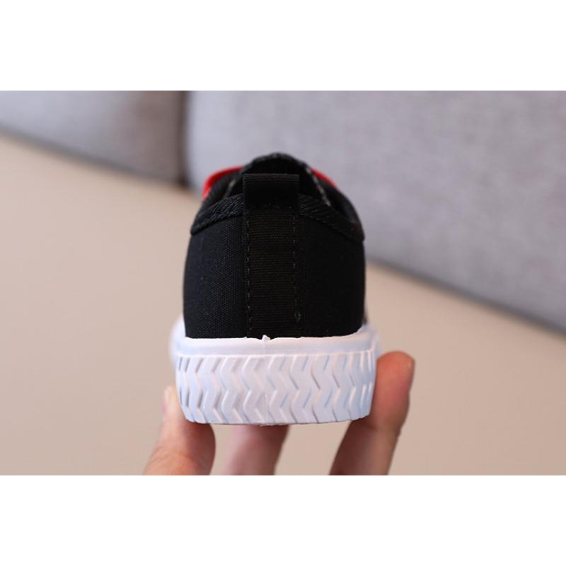 Child Boy Girl Canvas Hook Loop Flat Rainbow Shoes Spring Leisure Kids Non-slip Comfort Sneakers Shoe Toddlers Tennis Shoes