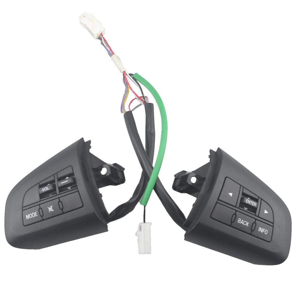 Compatible Multifunction Steering Wheel Audio and Cruise Control Switch for Mazda 3, CX-7, and Axela