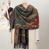 New Shawl Warm Winter Scarf Hijab Women Print Paisley Cashmere Pashmina Thick Wrap Head Neck Foulard Luxury  Blanket Echarpe