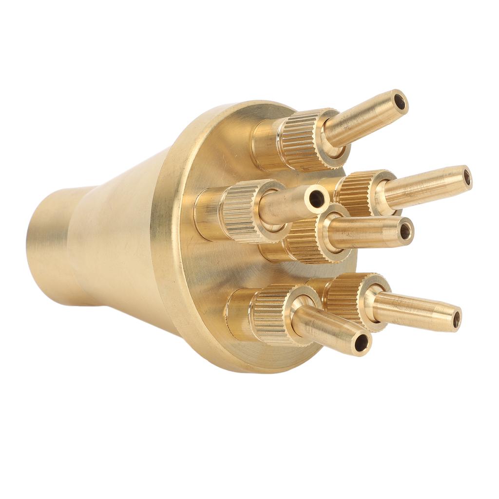 Copper Water Fountain Nozzle Direct Spraying Universal Adjust Pool Sprinkler Head for Garden G1