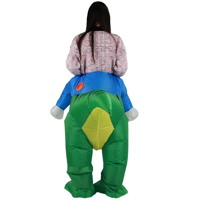 Christmas Costume Props Tyrannosaurus Rex Riding Party Inflatable Dinosaur Mount Suit Christmas Riding Dinosaur Inflatable Suit