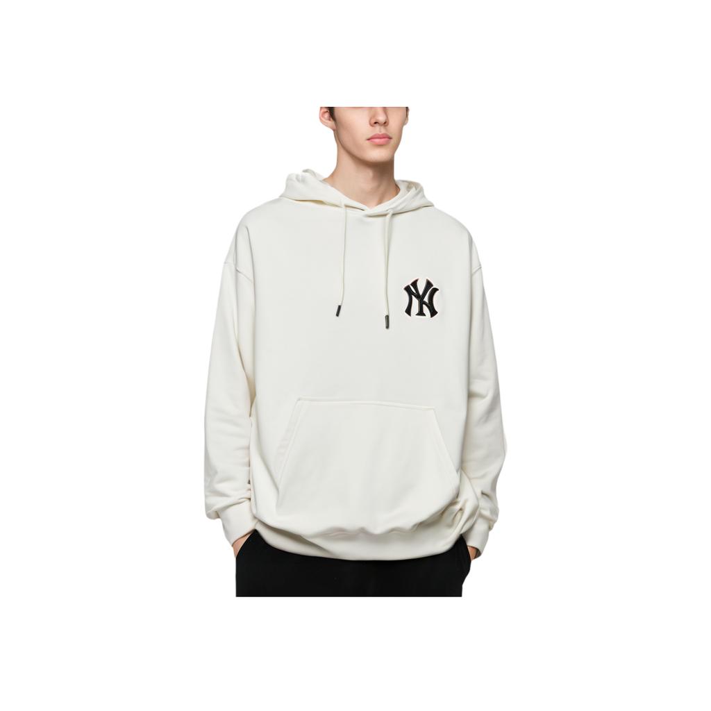 MLB Floral Series New York Yankees Back Floral Logo Hoodie Unisex hoodie White 3AHDM0314-50IVS