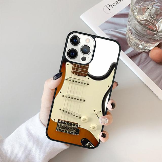 Guitar Electric Acoustic Instrumen Phone Case Cover For iPhone 17 Air 15 16 14 13 12 Pro Max 11 Pro Max Plus
