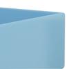 Bathroom Washbasin with Overflow Matte Ceramic Light Blue